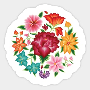 Mexican Floral Bouquet Sticker